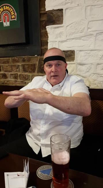 John Codd celebrating as only he could